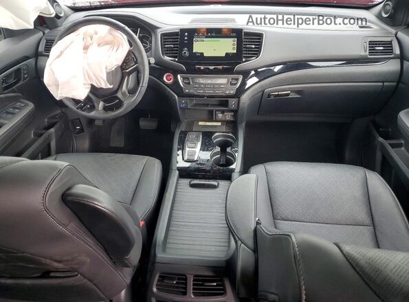 5FNYF8H05PB012726 2023 HONDA PASSPORT Burgundy Dashboard view