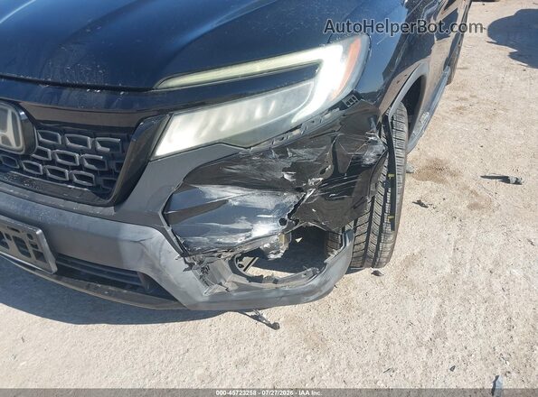 5FNYF8H06KB001372 2019 HONDA PASSPORT Black Դիմացի տեսք