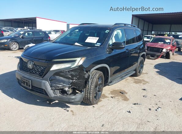 5FNYF8H06KB001372 2019 HONDA PASSPORT Black Առջևի ձախ երեք քառորդ տեսարան