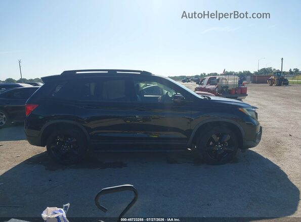 5FNYF8H06KB001372 2019 HONDA PASSPORT Black Սալոնի հետևի տեսք