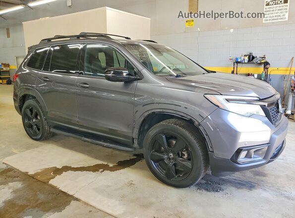 5FNYF8H08KB003835 2019 HONDA PASSPORT Gray Przód prawy