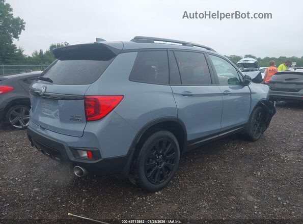5FNYF8H09PB037225 2023 HONDA PASSPORT Blue Trasero derecho
