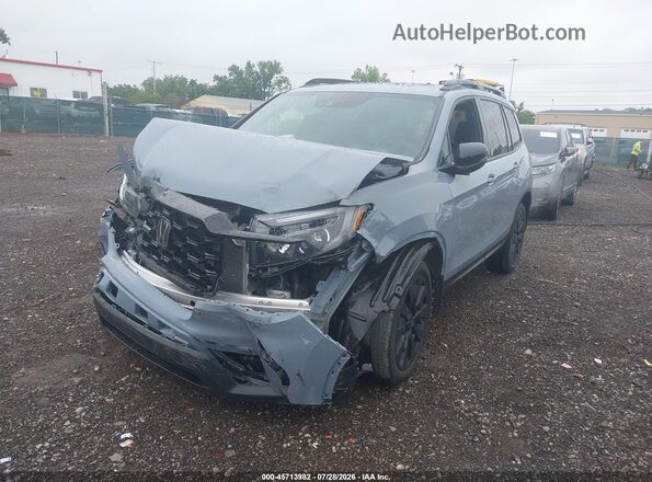 5FNYF8H09PB037225 2023 HONDA PASSPORT Blue Առջևի ձախ երեք քառորդ տեսարան