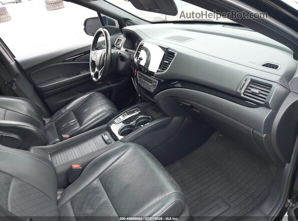 5FNYF8H0XKB002508 2019 HONDA PASSPORT Черный Вид салона спереди