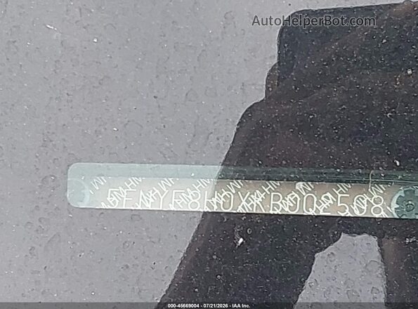 5FNYF8H0XKB002508 2019 HONDA PASSPORT Черный 