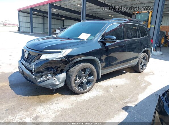 5FNYF8H0XKB005764 2019 HONDA PASSPORT Black Vista tres cuartos delantera izquierda