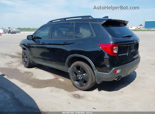 5FNYF8H0XKB005764 2019 HONDA PASSPORT Black Trasero izquierdo