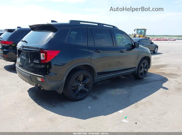 5FNYF8H0XKB005764 2019 HONDA PASSPORT Black Trasero derecho