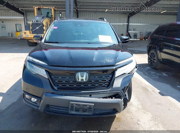 5FNYF8H0XKB005764 2019 HONDA PASSPORT Black Vista del cuadro de instrumentos