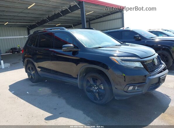 5FNYF8H0XKB005764 2019 HONDA PASSPORT Black Vista interior trasera
