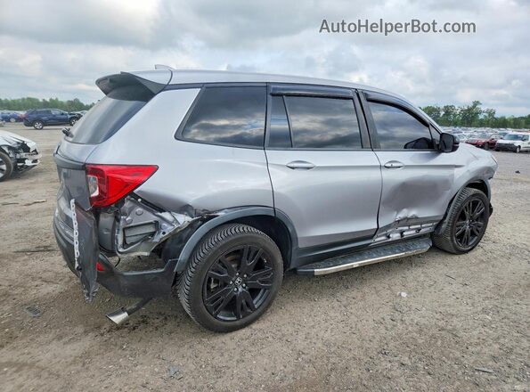 5FNYF8H20KB019724 2019 HONDA PASSPORT Silver Rear right