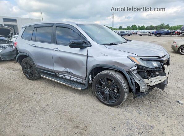 5FNYF8H20KB019724 2019 HONDA PASSPORT Silver Front right