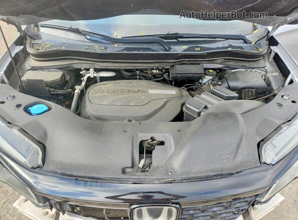 5FNYF8H20KB019724 2019 HONDA PASSPORT Silver Engine compartment view
