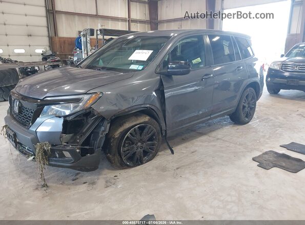 5FNYF8H20MB024487 2021 HONDA PASSPORT Gray Front left