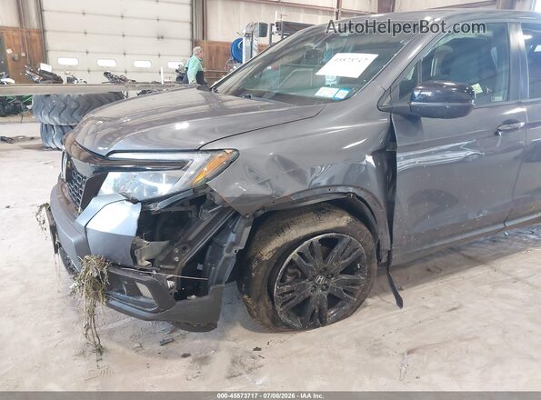 5FNYF8H20MB024487 2021 HONDA PASSPORT Gray Front view