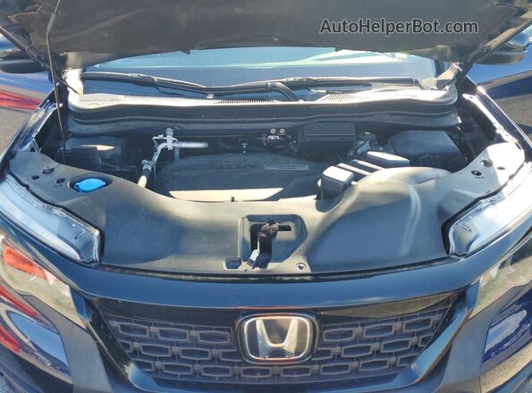 5FNYF8H21KB016153 2019 HONDA PASSPORT Blue ძრავის განყოფილების ხედი