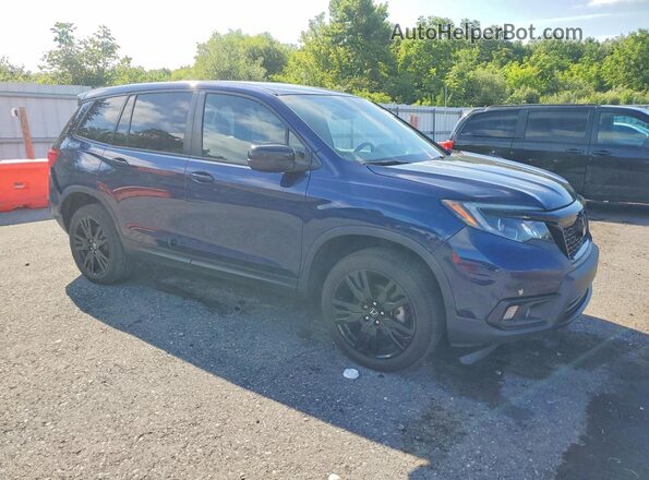 5FNYF8H21KB016153 2019 HONDA PASSPORT Blue წინა მარჯვენა