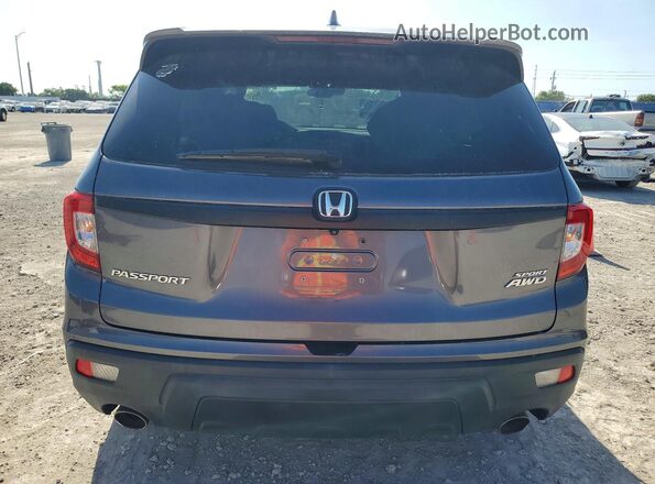 5FNYF8H23MB021339 2021 HONDA PASSPORT Blue Вид ззаду