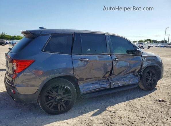 5FNYF8H23MB021339 2021 HONDA PASSPORT Blue Задня права чверть