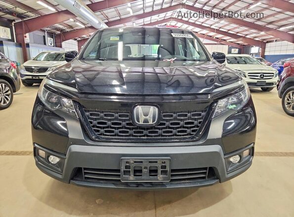 5FNYF8H24KB022464 2019 HONDA PASSPORT Black Вид спереду