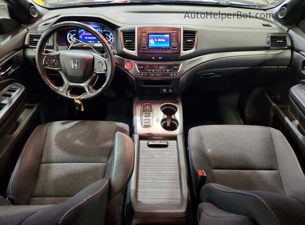 5FNYF8H24KB022464 2019 HONDA PASSPORT Black Вид панелі приладів