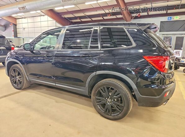 5FNYF8H24KB022464 2019 HONDA PASSPORT Black Задня ліва чверть