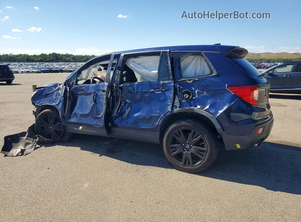 5FNYF8H24KB030080 2019 HONDA PASSPORT Blue Tył lewy