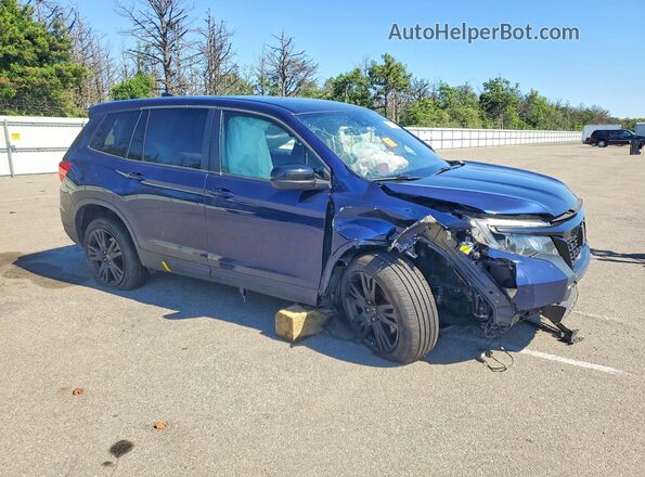 5FNYF8H24KB030080 2019 HONDA PASSPORT Blue Przód prawy