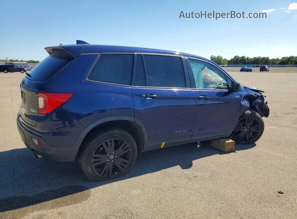 5FNYF8H24KB030080 2019 HONDA PASSPORT Blue Tył prawy