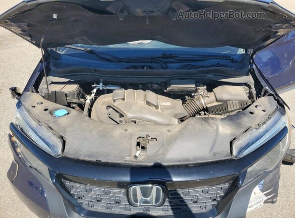 5FNYF8H24KB030080 2019 HONDA PASSPORT Blue Widok komory silnika
