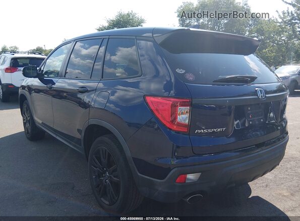 5FNYF8H25KB005950 2019 HONDA PASSPORT Blue Задня ліва чверть