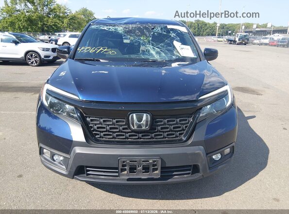 5FNYF8H25KB005950 2019 HONDA PASSPORT Blue Вид спереду