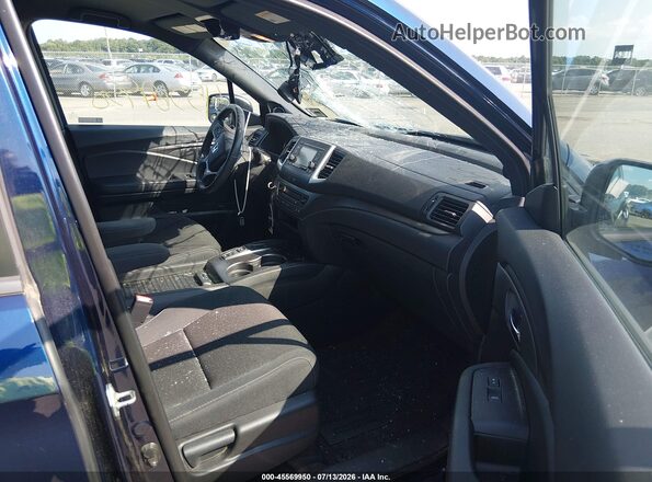 5FNYF8H25KB005950 2019 HONDA PASSPORT Blue Вид салону спереду