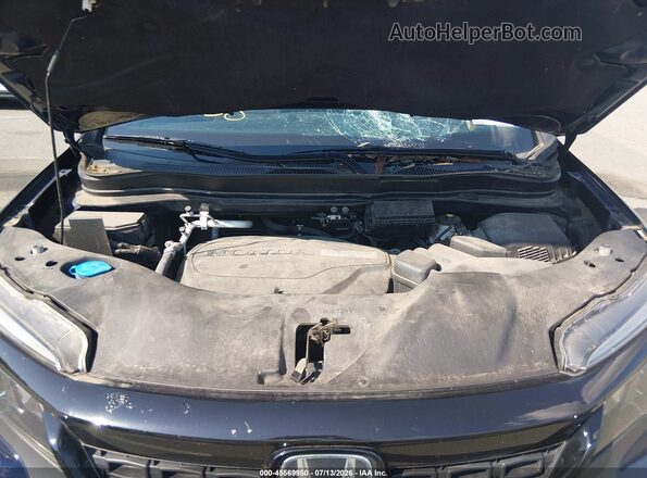 5FNYF8H25KB005950 2019 HONDA PASSPORT Blue Вид ззаду