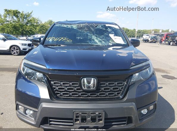5FNYF8H25KB005950 2019 HONDA PASSPORT Blue Вид щитка приладів