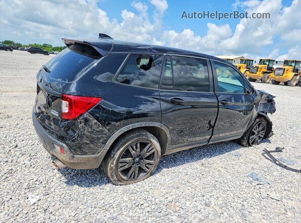 5FNYF8H27MB023031 2021 HONDA PASSPORT Black Trasero derecho