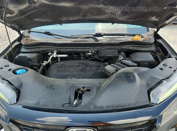 5FNYF8H27MB023031 2021 HONDA PASSPORT Black Vista del compartimento del motor