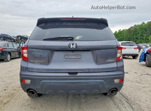 5FNYF8H28MB033129 2021 HONDA PASSPORT Gray უკანა ხედი