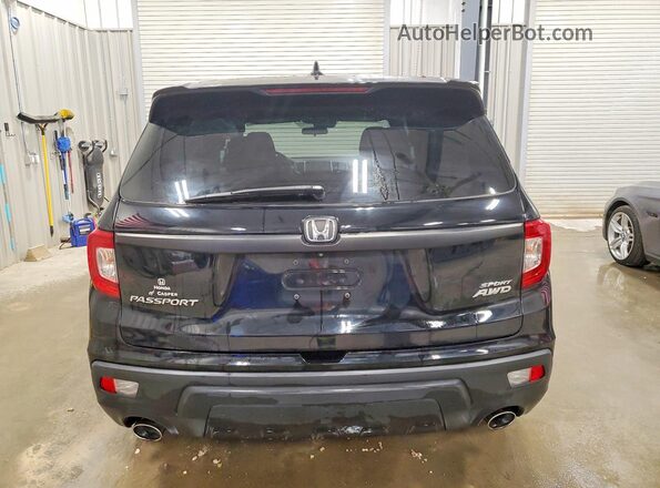 5FNYF8H2XKB030858 2019 HONDA PASSPORT Черный Вид сзади
