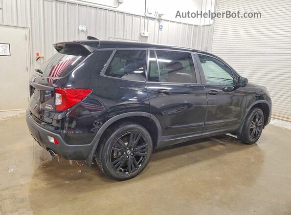 5FNYF8H2XKB030858 2019 HONDA PASSPORT Черный Задняя правая четверть