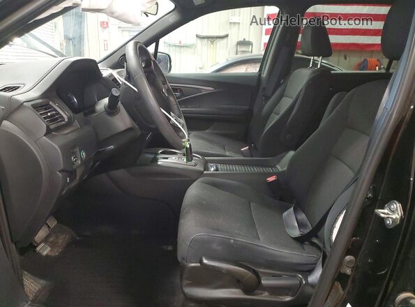 5FNYF8H2XKB030858 2019 HONDA PASSPORT Черный Вид салона спереди