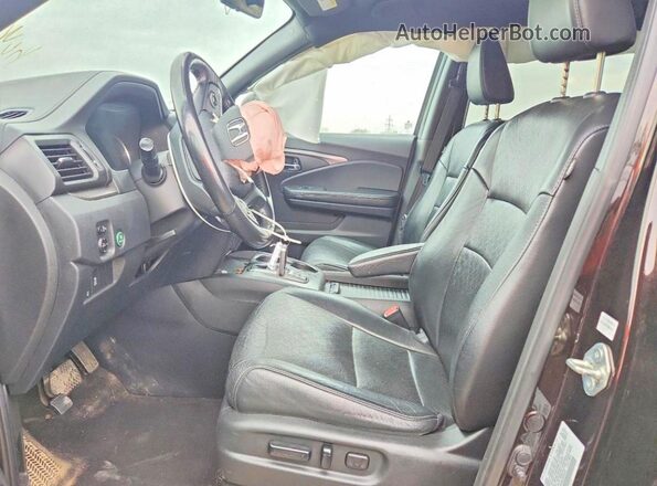 5FNYF8H50LB012218 2020 HONDA PASSPORT Black წინა სალონის ხედი