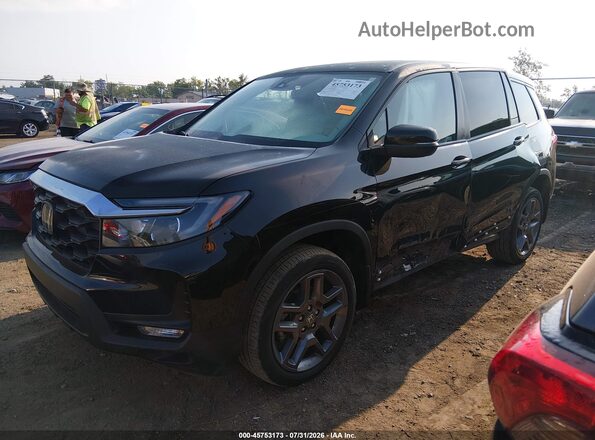 5FNYF8H50NB001173 2022 HONDA PASSPORT Черный Передняя левая четверть