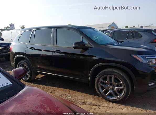 5FNYF8H50NB001173 2022 HONDA PASSPORT Черный Вид задней части салона