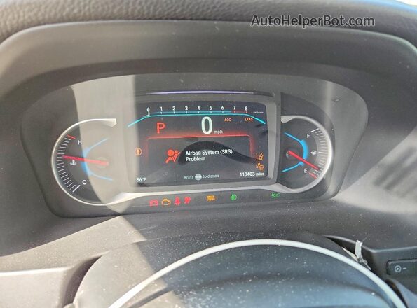 5FNYF8H51LB000353 2020 HONDA PASSPORT White Vista del cuadro de instrumentos
