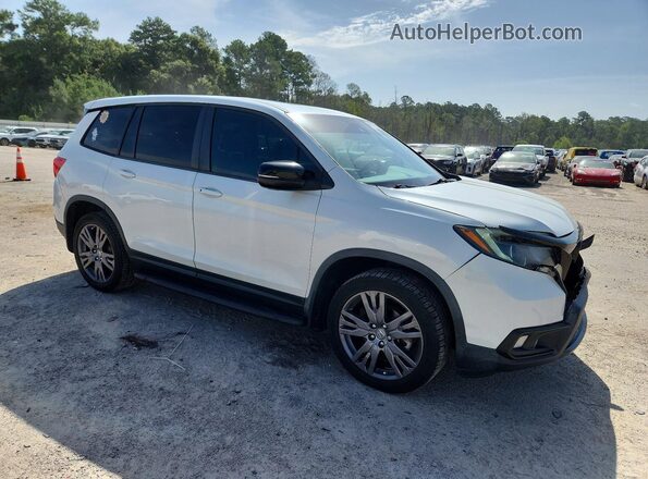 5FNYF8H51LB000353 2020 HONDA PASSPORT White Delantero derecho