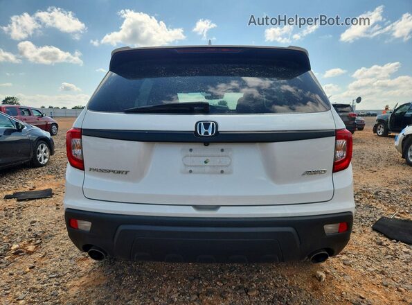 5FNYF8H52MB019348 2021 HONDA PASSPORT White უკანა ხედი