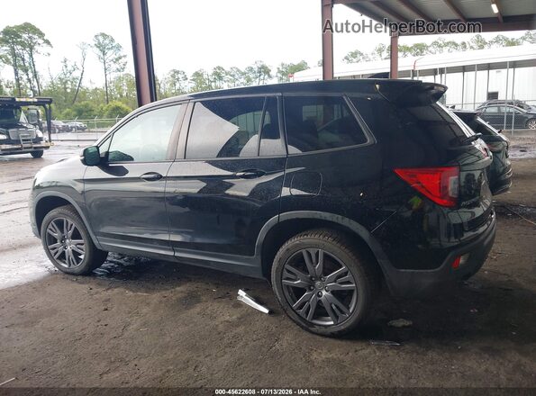 5FNYF8H52MB019513 2021 HONDA PASSPORT Black Սալոնի 360 աստիճան տեսք