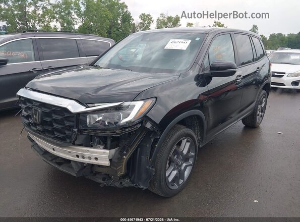 5FNYF8H54PB005696 2023 HONDA PASSPORT Black Przód lewy