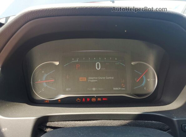 5FNYF8H55LB003210 2020 HONDA PASSPORT Black Вид щитка приладів